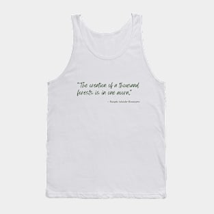 A Quote about Nature by Ralph Waldo Emerson Tank Top